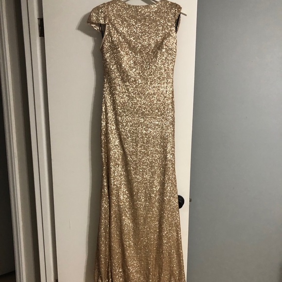 Sorella Vita 8718 Size 12 Gold Formal Dress